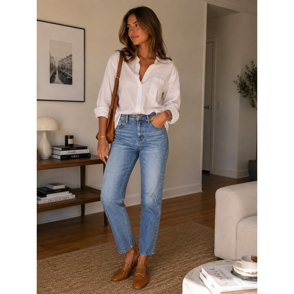 Pilcro Anthropologie Light‎ Wash Distressed Skinny Jeans Women's Size 28